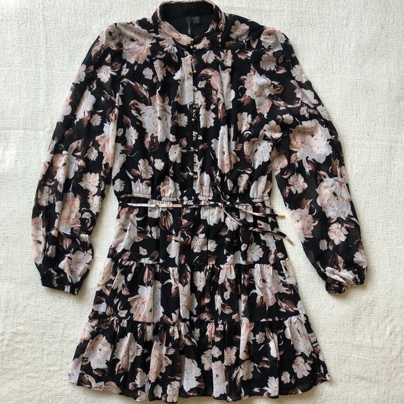 Ever New Floral Black Women's Dress - Picture 1 of 7